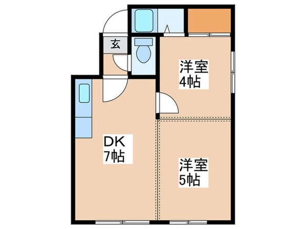 K2オオタキビルの物件間取画像